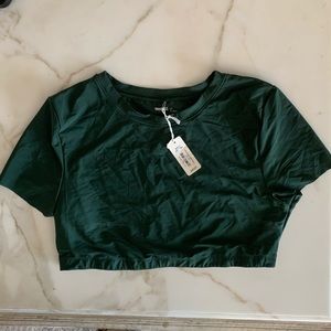 NWT Smoothez by Aerie Cropped shirt